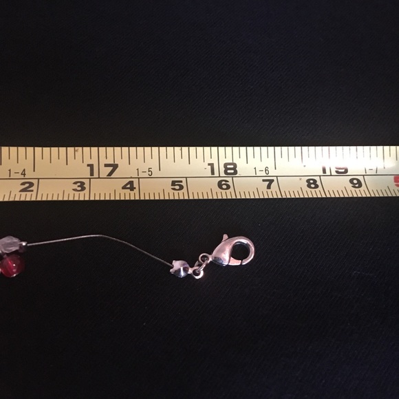 Vintage Floating Pink Beaded Fish Line Necklace - Picture 10 of 10